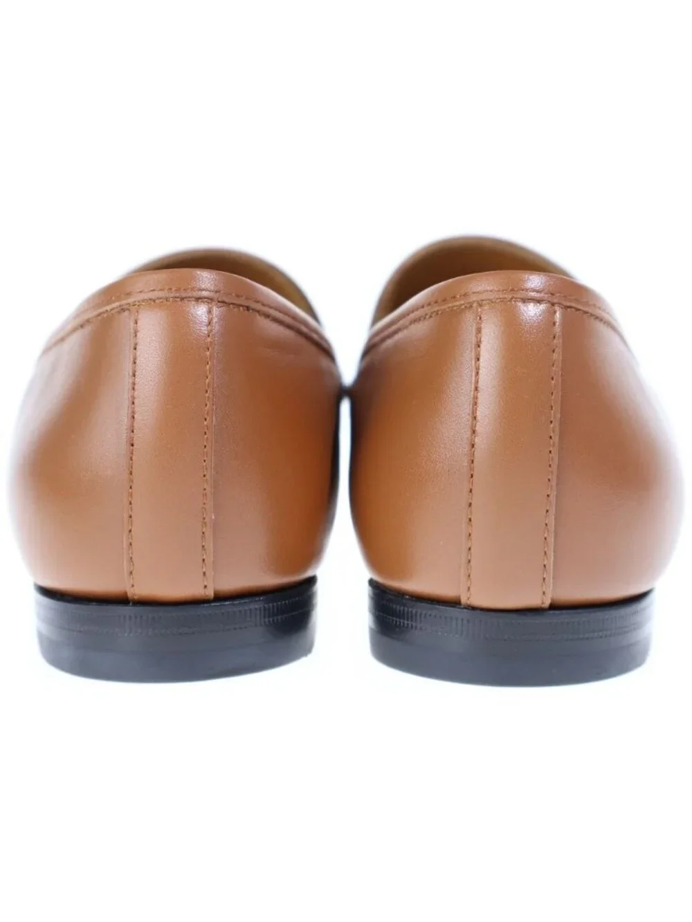 Gucci Jordaan Horsebit Leather Loafers Shoes Brown